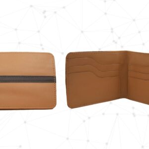 Slim Suede Leather Bifold Wallet