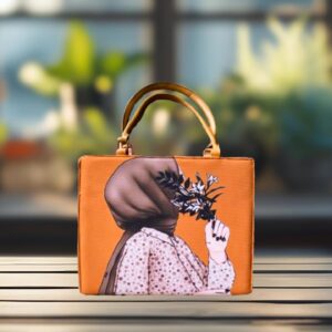 Elegant Hand-Painted Tote Bag – Floral & Feminine Design