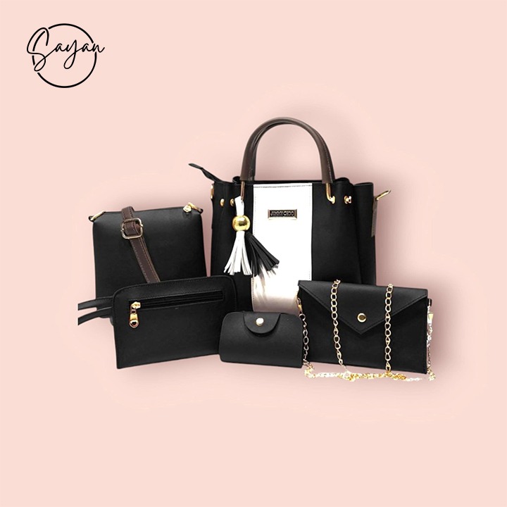 High Quality Cynthetic Leather Bags 5 pc Set - Image 3