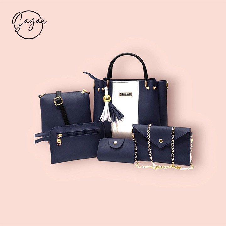 High Quality Cynthetic Leather Bags 5 pc Set - Image 2