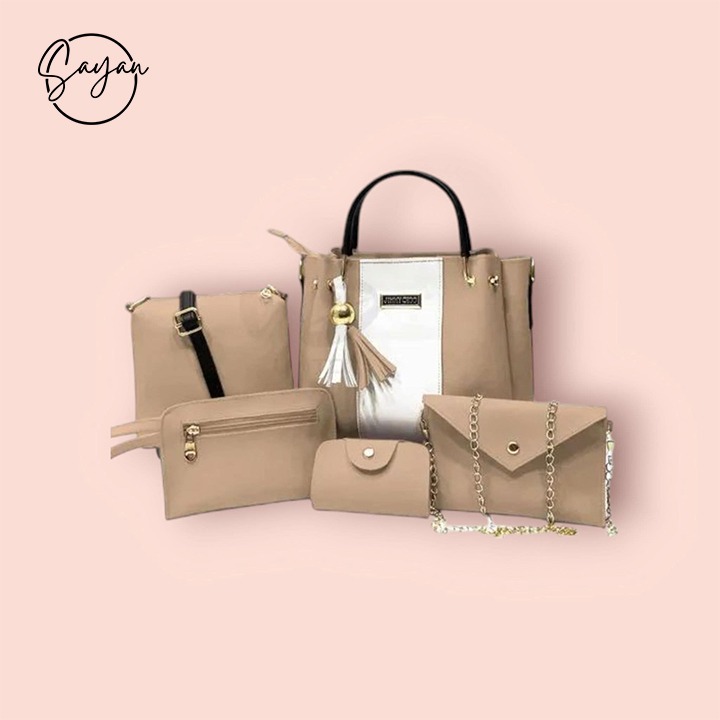 High Quality Cynthetic Leather Bags 5 pc Set