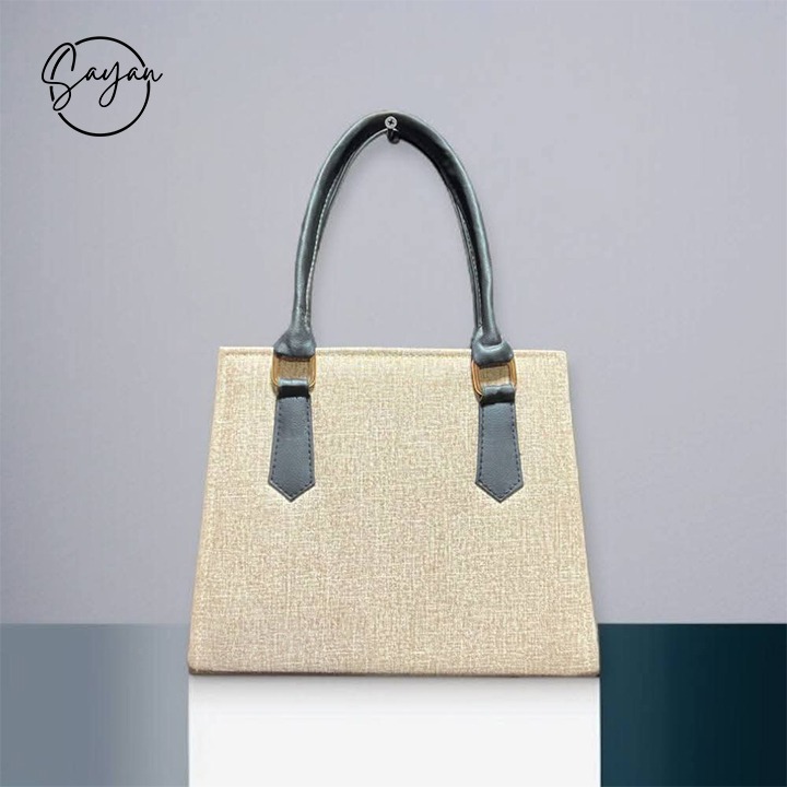 Classic Textured Tote Bag - Image 4